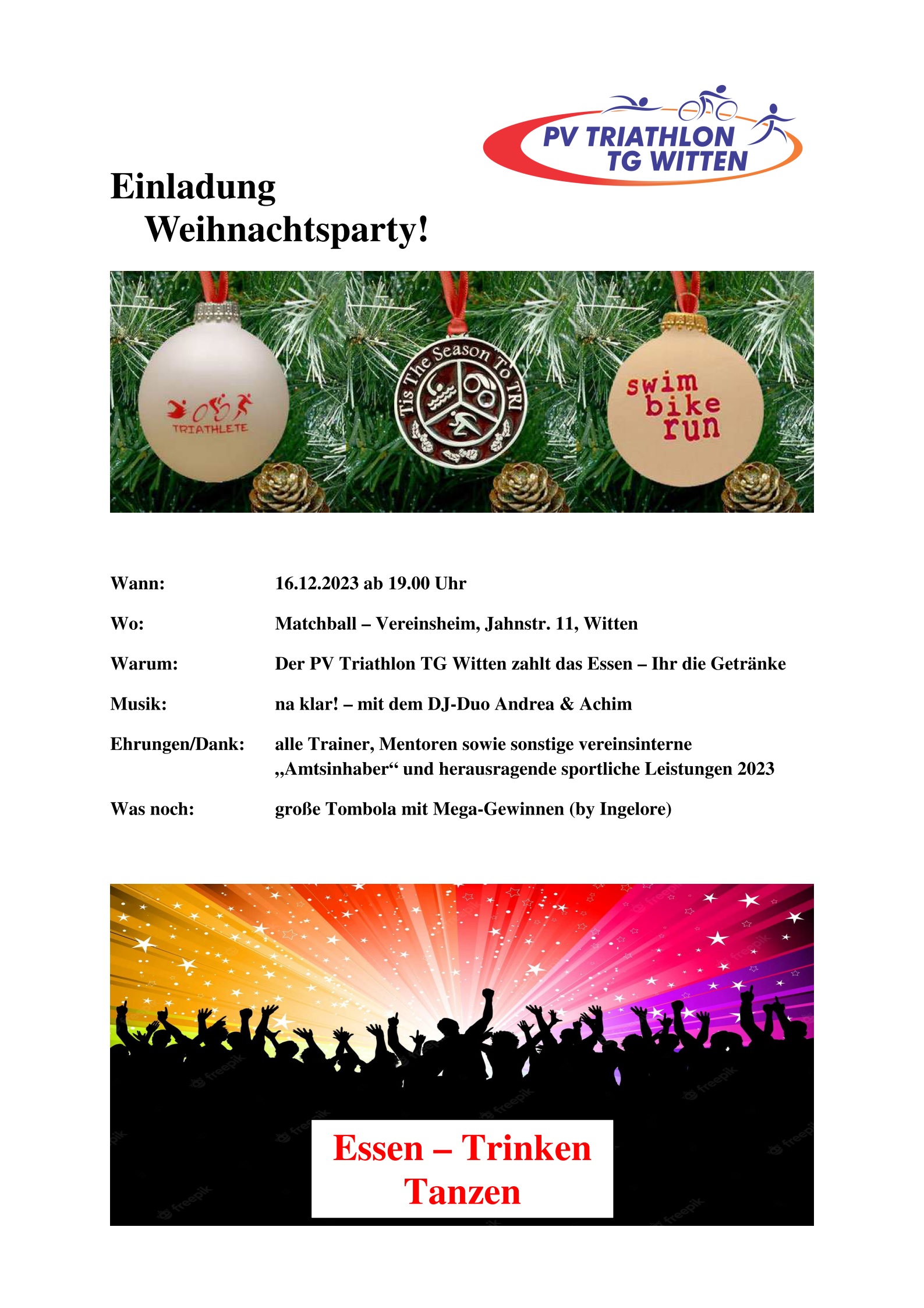 2023 12 16 Einladung Weihnachtsparty 2023