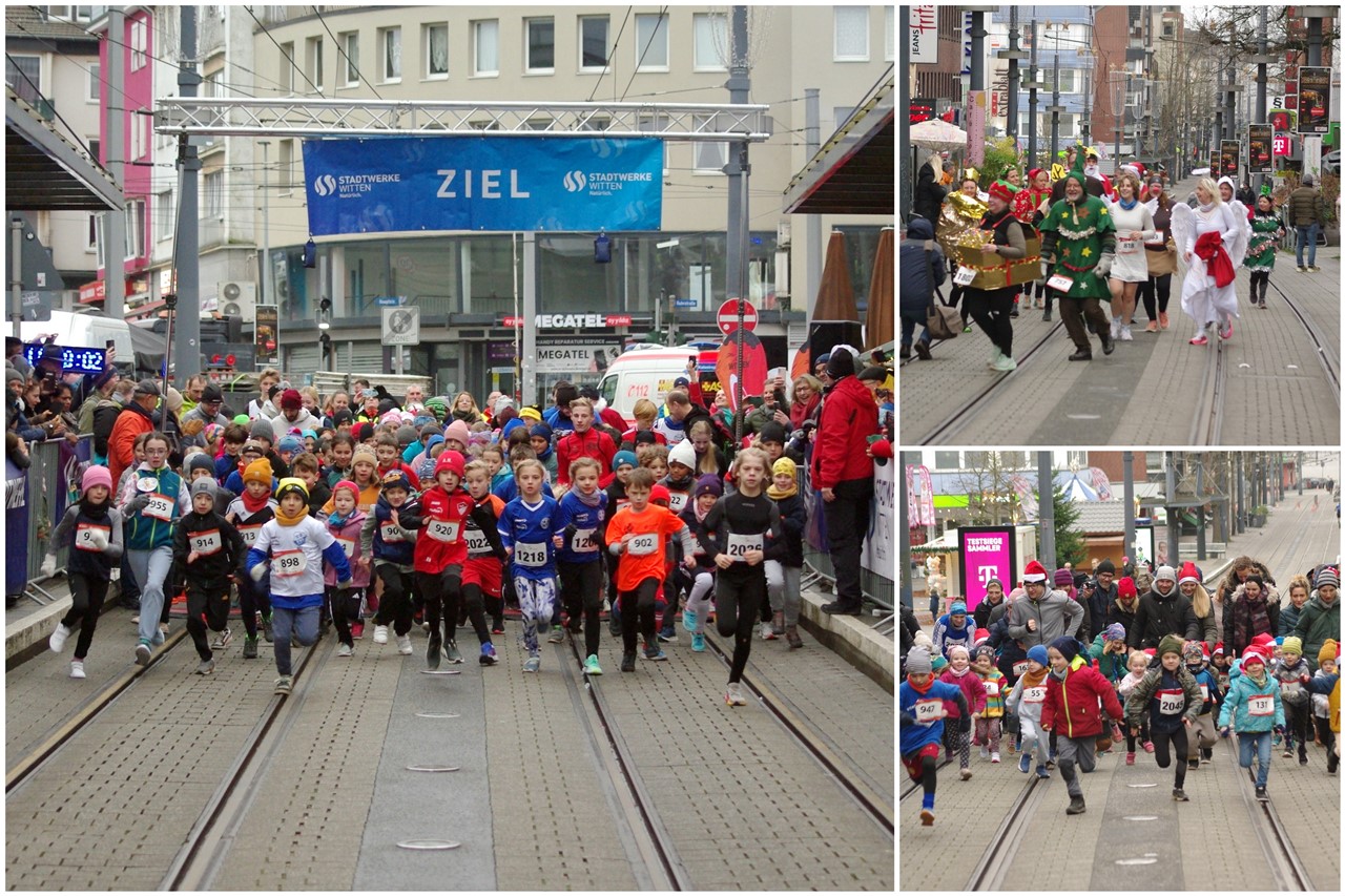2024 12 15 Wittener Stadtwerke Weihnachtslauf Collage