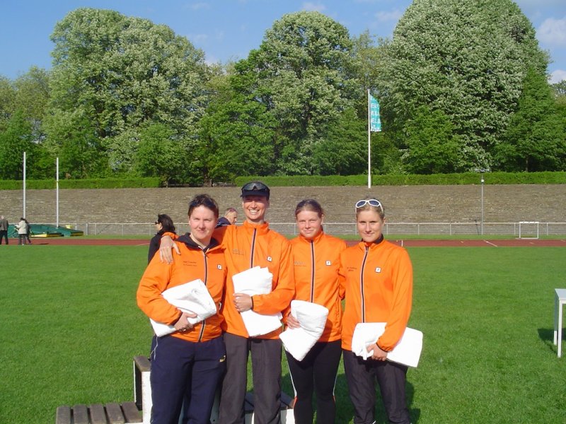 NRW-Liga: v.l.n.r. Anke Libuda, Conny Dauben,  Marietta Herrmann, Lea Erlemann