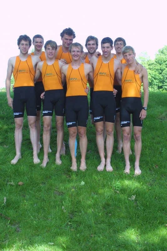 v.l.n.r.: Paul Bürger, Till Pastor, Dominik Wawrik, Georg Potrebitsch, Sven Bergner, Stefan Zelle, Christian Thomas, Jens Bödecker, Oliver Strankmann