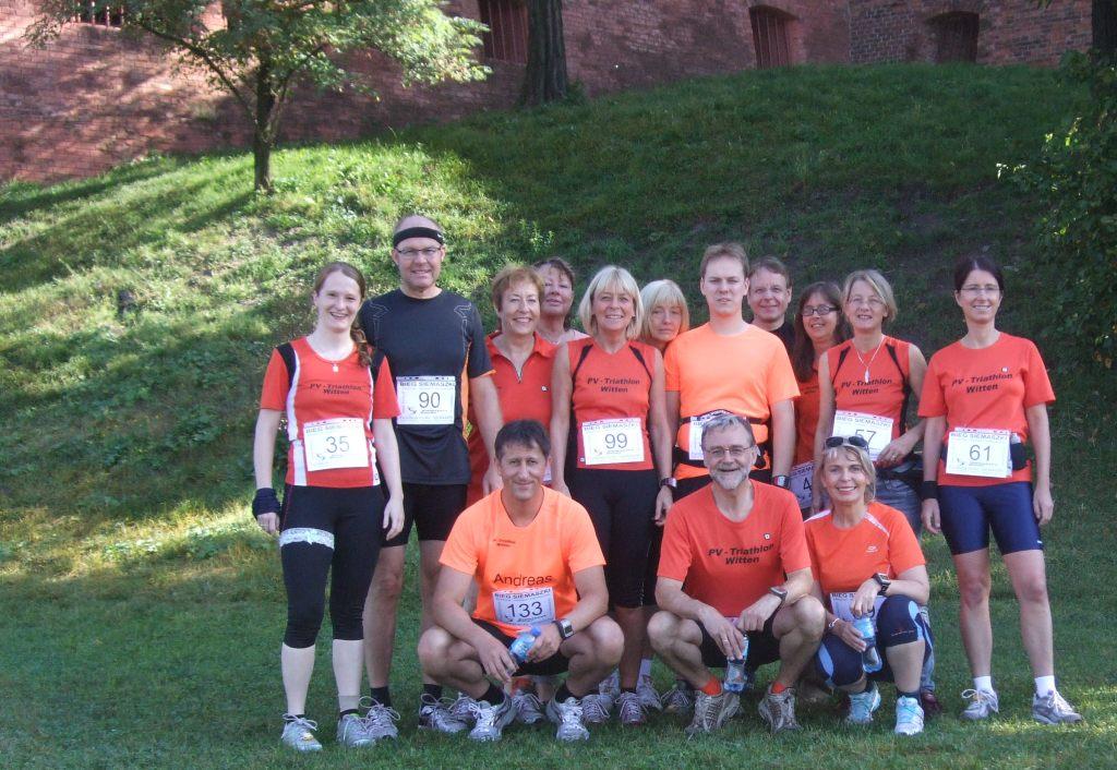 Gute Laune vor dem heißen Lauf