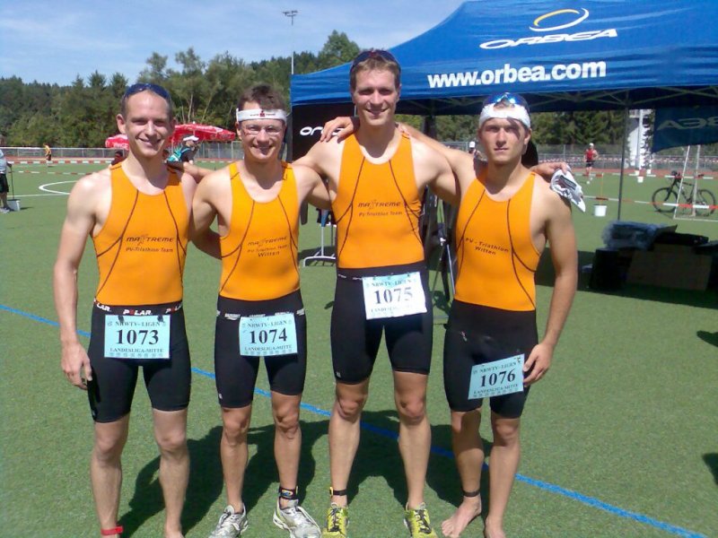 von Links: Nils Bergner, Mark Köster, Marco Umbreit, Leonhard Nelle