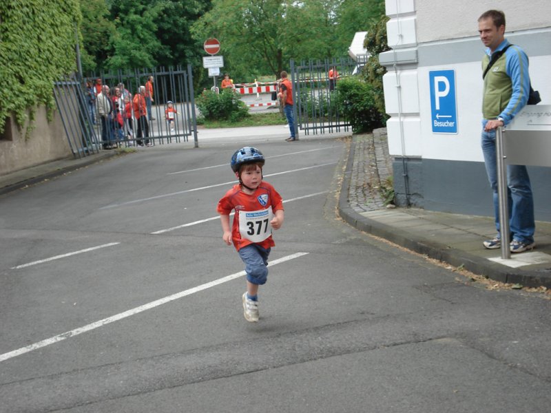 Anton Müller (Jg.'04) war einer der jüngsten Starter und plante nach dem Lauf froh die Zukunft: 