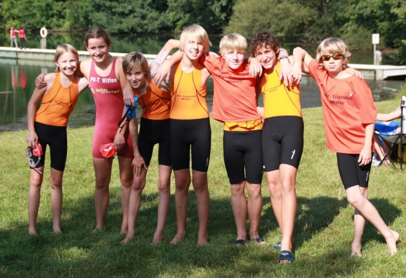 ausgelassene Stimmung der PV-Jugend beim Wettkampf