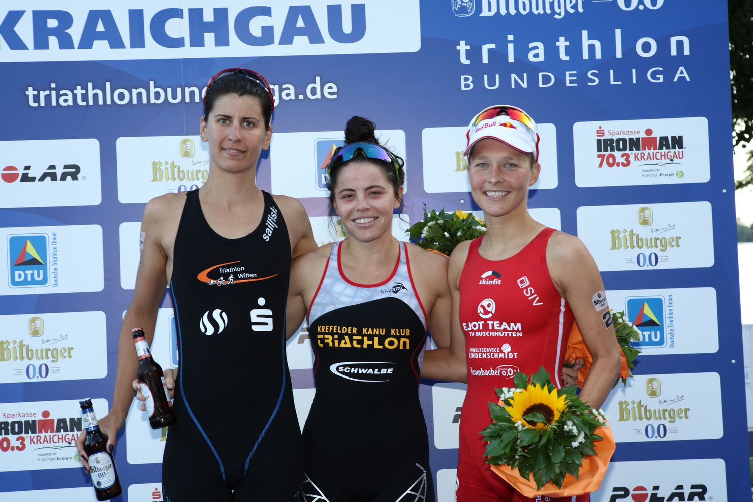1. Triathlon BL Kraichgau 2018 Frauen Podium