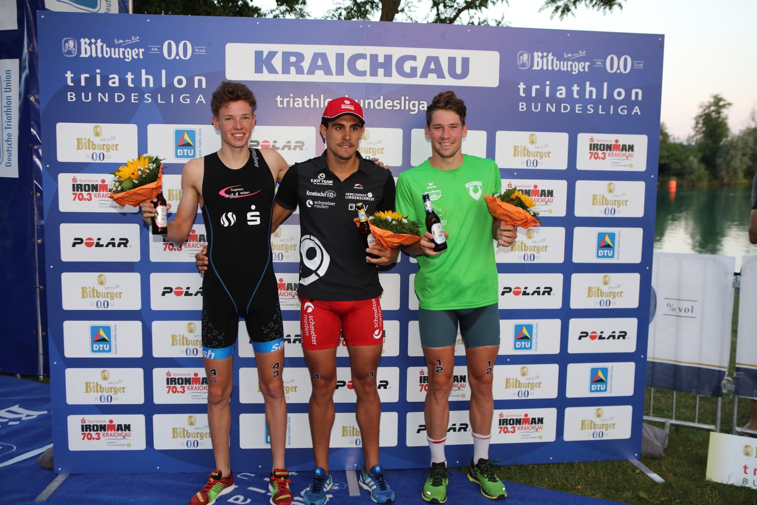 1. Triathlon BL Kraichgau 2018 Männer Podium