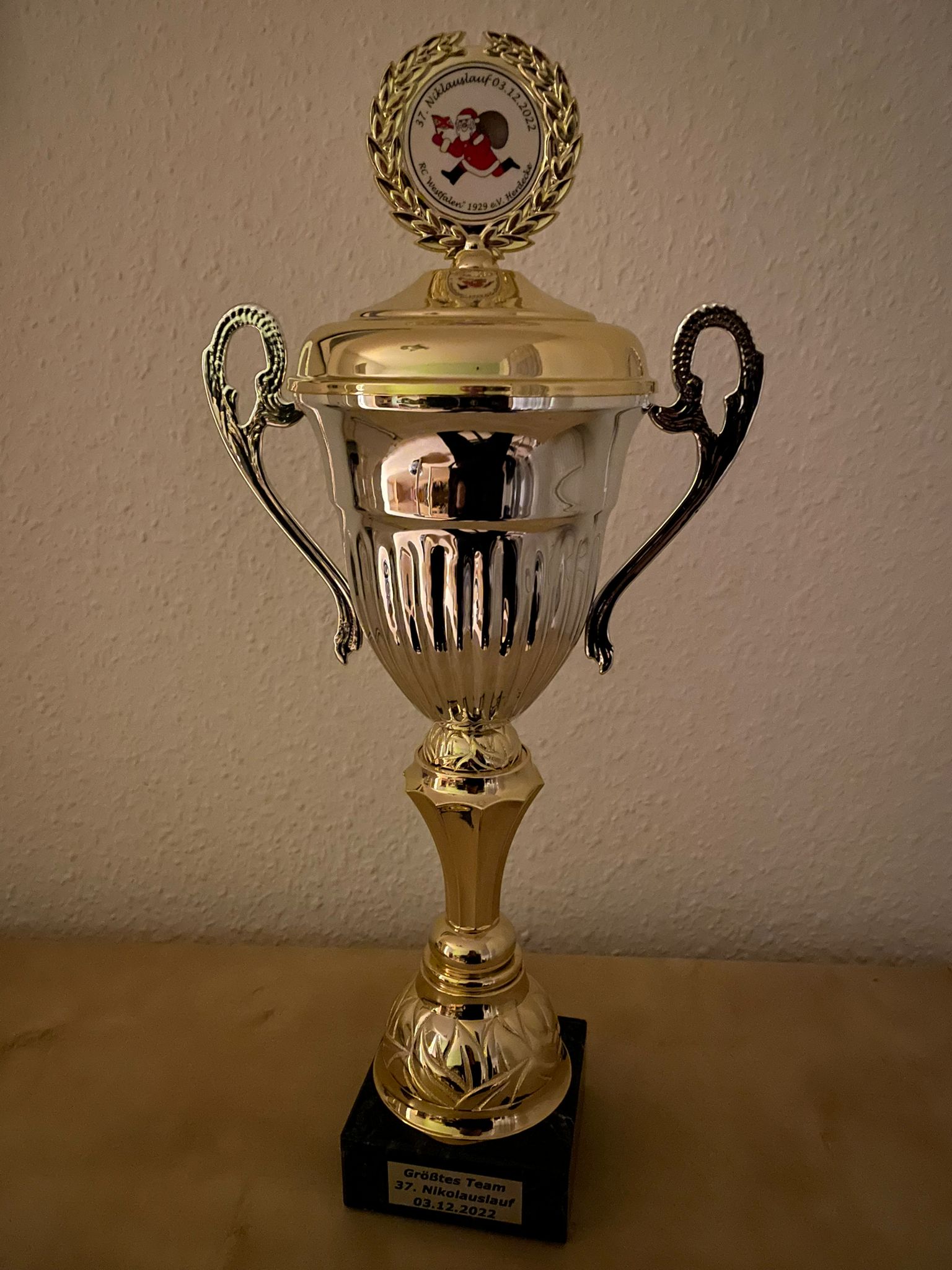 2022 12 03 PV TG Witten Nikolauslauf Pokal teilnehmerstärkste Gruppe