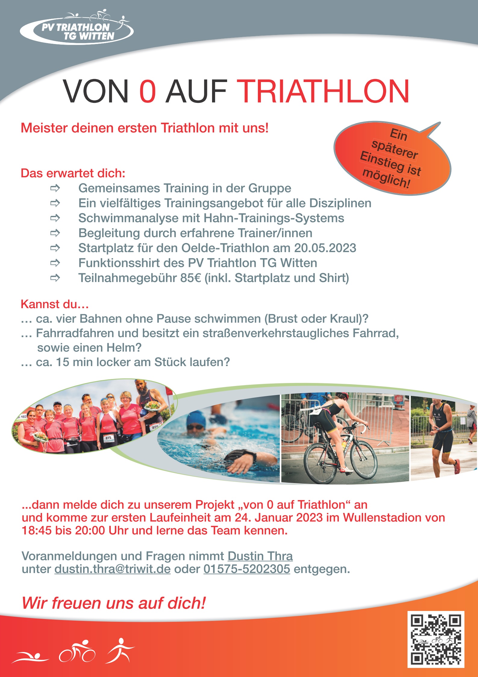 2023 01 22 Flyer Von 0 auf Triathlon 2023 V2