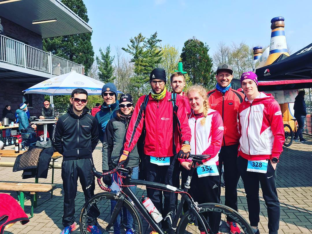 Die TTW-Athleten in Mettmann: Marvin Wagener, Gerrit Lange, Vanessa Wirtz, Lars Wenzel, Benjamin Exner, Lisa Mann, Simon Damm und Matthies Groll (v.l.n.r.) Mettmann2019
