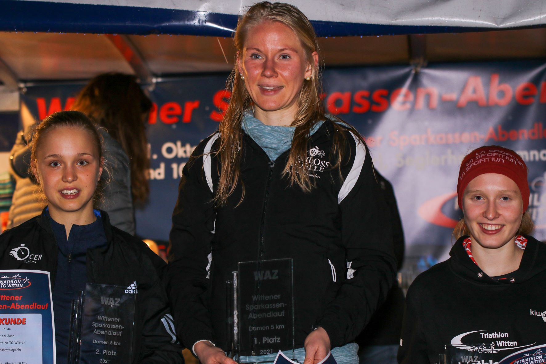 Siegerehrung 5 KM Damen B 