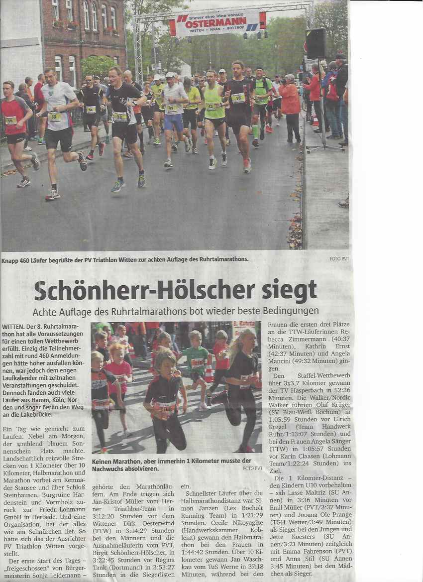 2014.09.30 Ruhr Nachrichten 8. Ruhrtalmarathon
