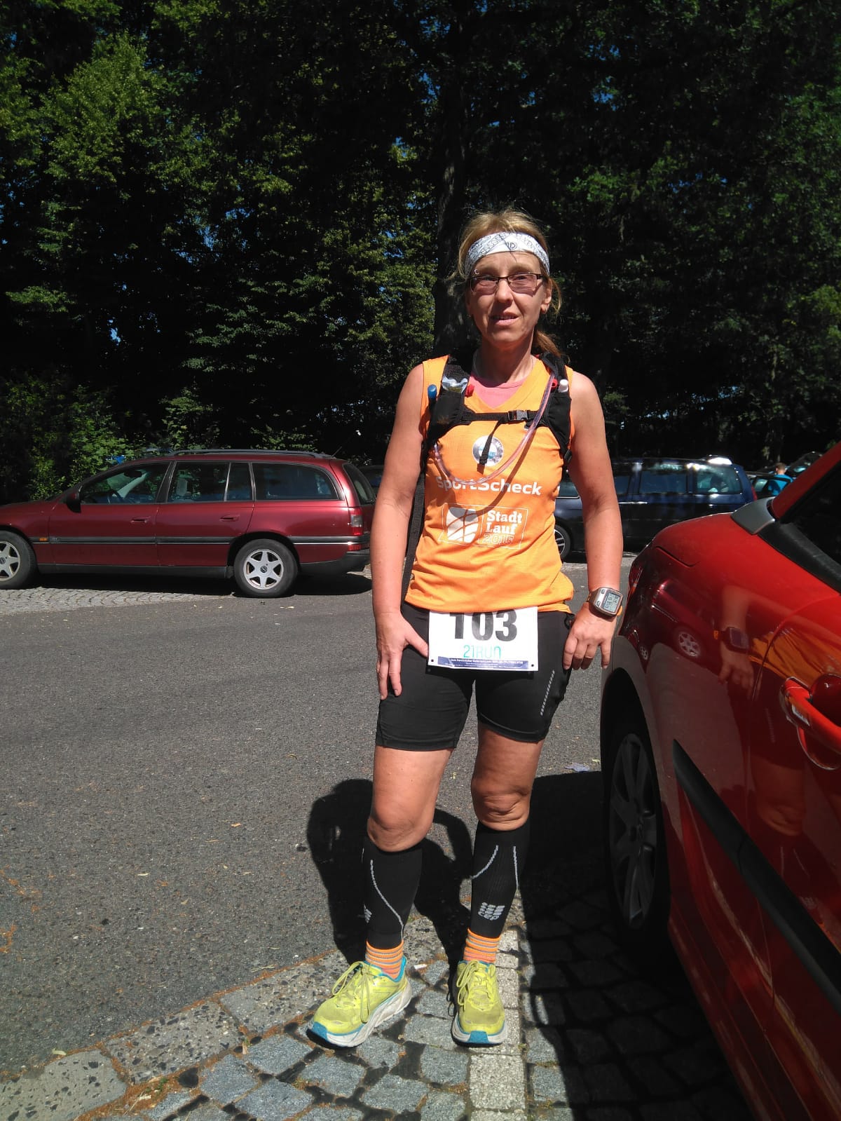 20180630 Halbe Andrea nach dem Lauf