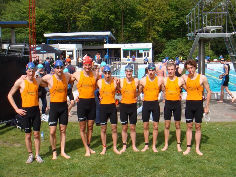 v.l.n.r.: Oliver Strankmann, Stefan Zelle, Georg Potrebitsch, Jens Bödecker, Sven Bergner, Tim Klauke, Dominik Wawrik und Paul Bürger