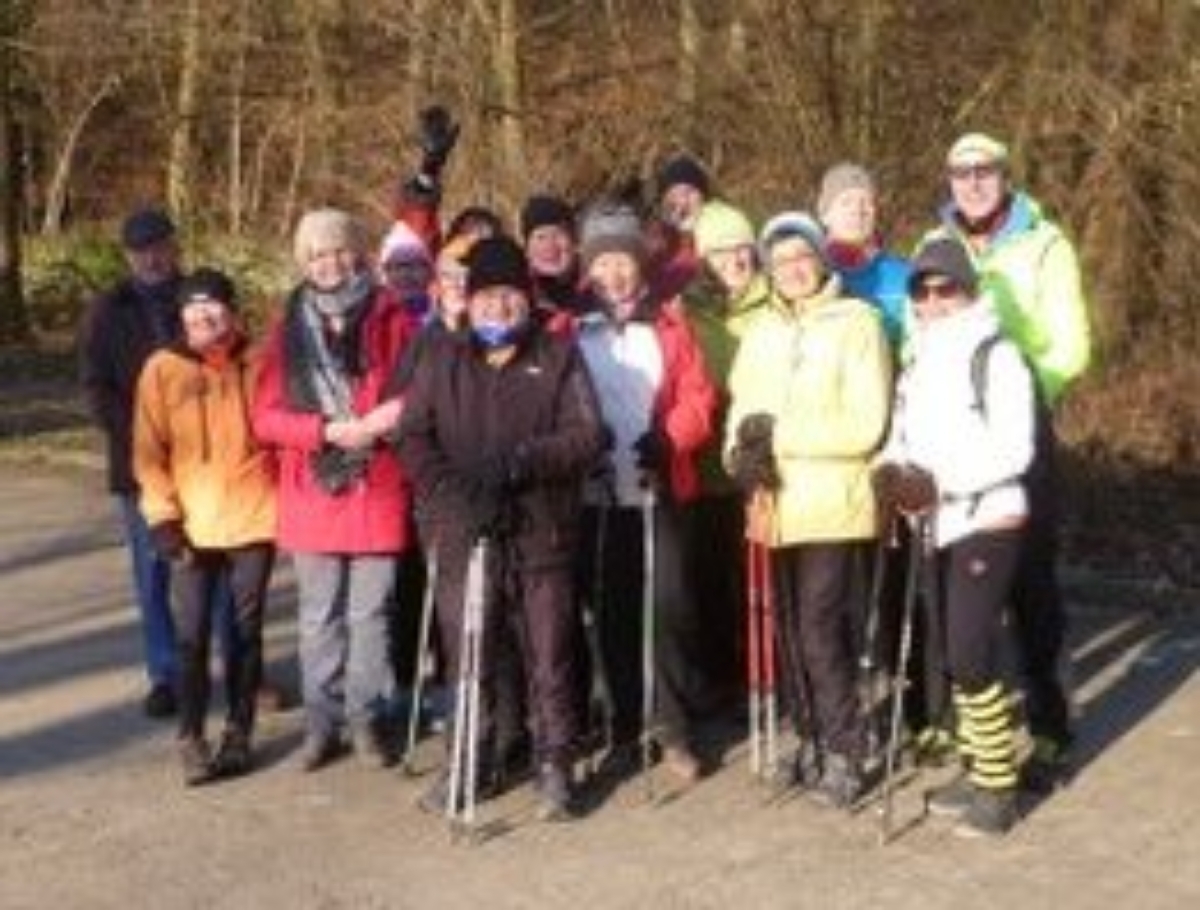 Walking Gruppe auf Hohenstein